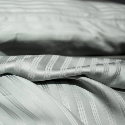 Eucalyptus Sheets - Sheets & Giggles #color_light-gray-stripes