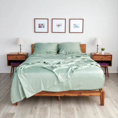 Eucalyptus Sheets - Sheets & Giggles #color_sage