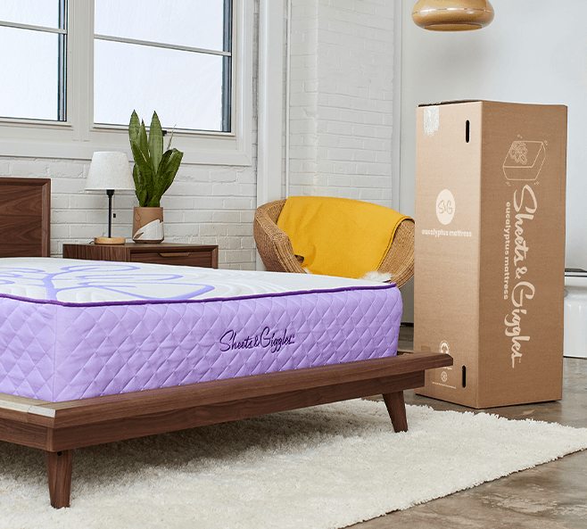 Eucalyptus Mattress with made in USA packaging