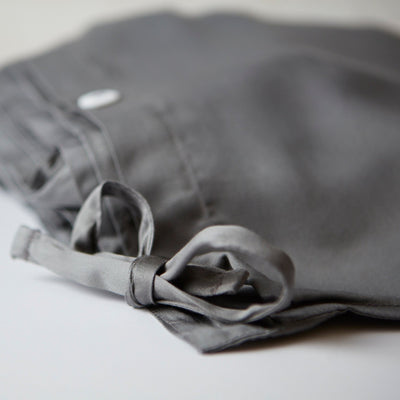 our eucalyptus duvet cover in grey - it has buttons and corner ties to secure your comforter|| #color_gray
